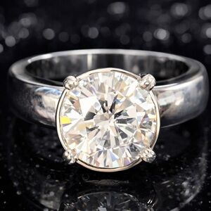 Victoria Wieck vintage round brilliant CZ solitaire engagement wedding ring band